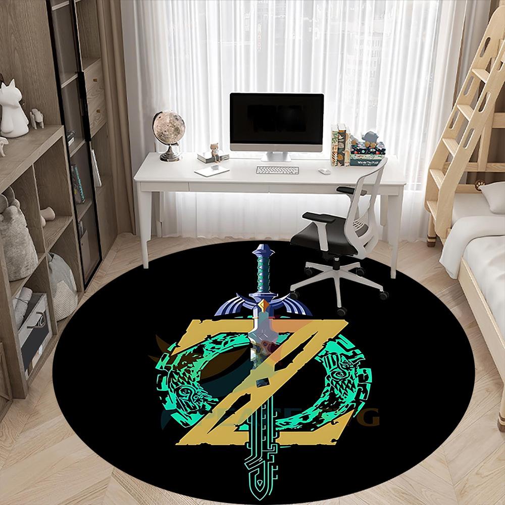 1 Stück The Legend of Zelda Stuhlteppich für das Büro, Rutschfest, Weicher und Langlebiger Büroteppich für die Innendekoration