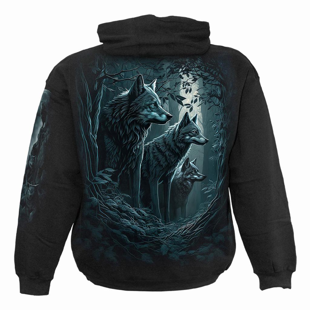 Spiral Direct Unisex Adult Forest Guardians Back Print Pullover Hoodie