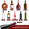3ks/6ks/12ks Nerezová oceľ Zátka na fľašu s alkoholom, olejom, vínom, nepriepustná, zapečatená nálevka, ústny dávkovač, kužeľová na ocot