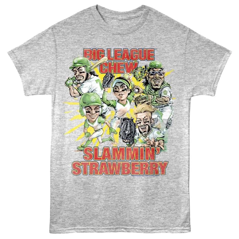 Big League Chew Slammin Strawberry Men s T Shirt L
