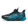 Anta Childrens Red Flame Non-Slip Shock Absorbing Wear-Resistant Low-Top Running Shoes Kids Running Shoes Black Blue 312415511H-6