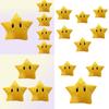 Super Mario Yellow Star Plush Toy 30cm Short Furry Figure