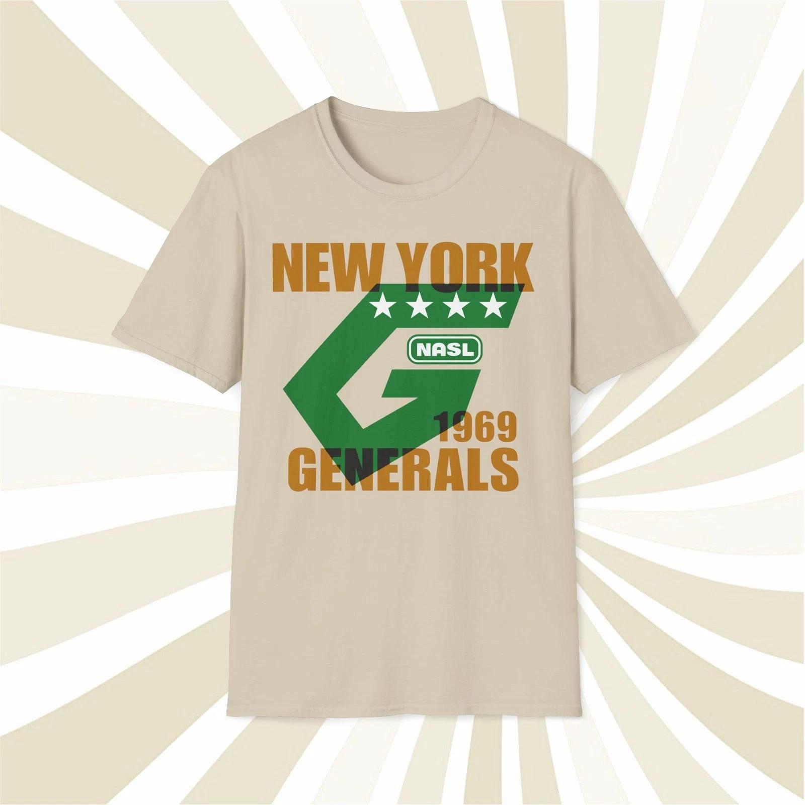 Men s and Women s T-shirts New York Generals 1969 NASL Vintage Offset Printed Soccer T-Shirt XXXL