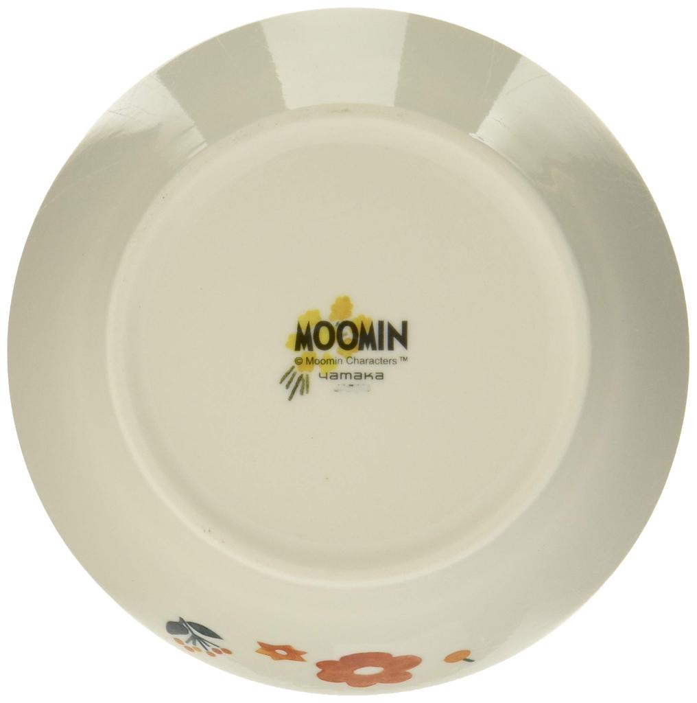 Yamaka Shoten MOOMIN Herbarium Small Nordic Day Wedding Made In Bowl, Dish, Approx. 13.5cm Diameter, Microwave-Safe, Style, Mother's Gift, Gift,