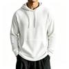 Men's Hooded Pullover Sweatshirt Solid Loose Casual Long Sleeve.