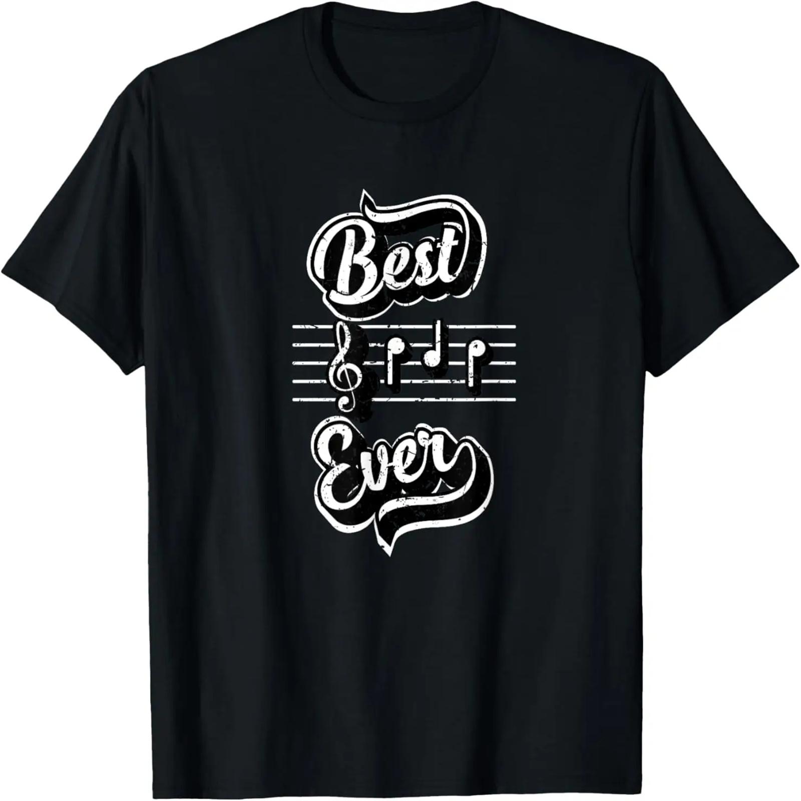 Mens Best Dad Ever Musical Notes Father s Day T-shirt XXXXXL разноцветный