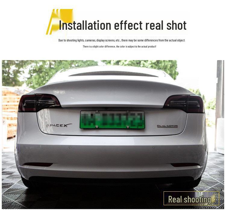Tesla Model 3/Y/S/X High-Performance Zinc Alloy Rear Car Badge