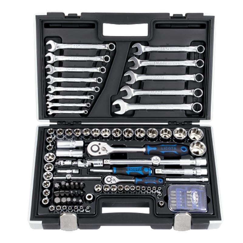 LICOTA 1/4" & 1/2" Ratchet Wrench Socket Set, USA Imported