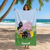 Cartoon Barbapapa Towel Beach Towel Quick Dry Sand Free Bath Towel for Summer Pool Travel Vacation