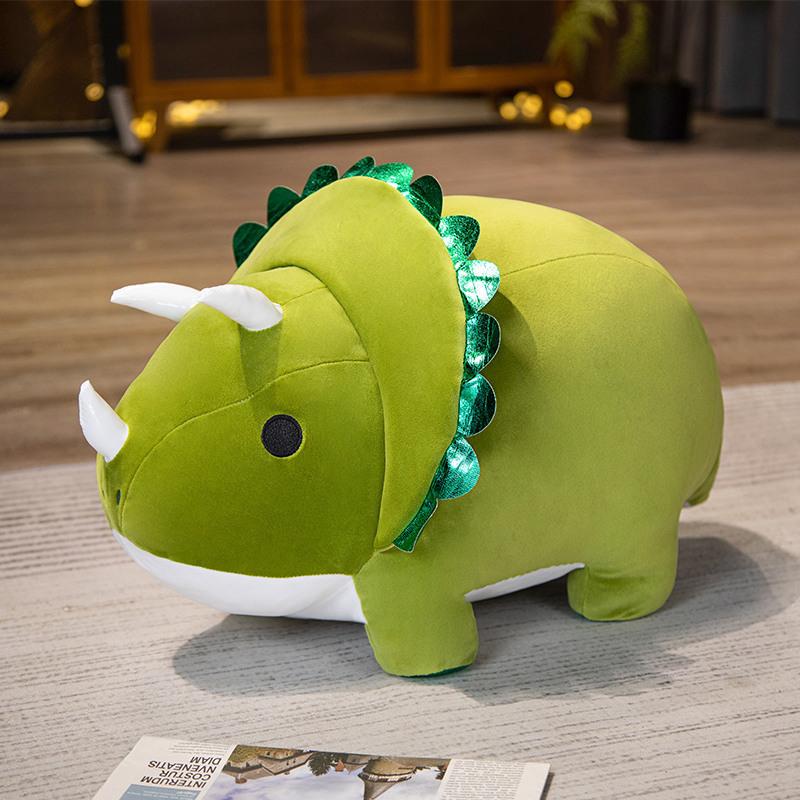 Dinosauří panenka Polštář Kreslený Triceratops Stegosaurus Plyšová hračka Dětská panenka dárek k narozeninám