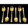 RSINC Set 6 linguri clasice cu strat PVD de lungă durată (Aur) Calitate Premium B1 JL185977236853