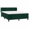 Maison Exclusive - Sommier à lattes de lit et matelas Vert foncé 140x190cm Velours