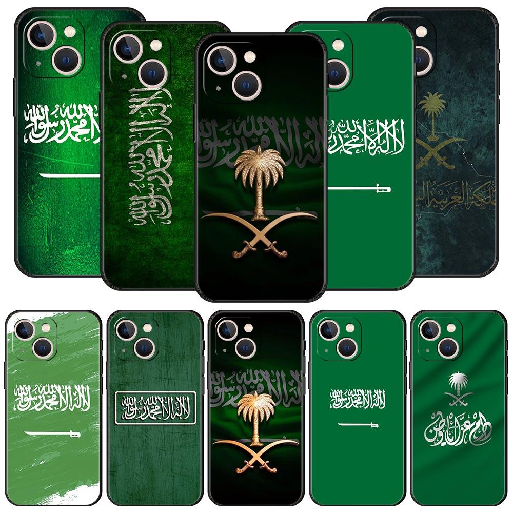 Kingdom Of Saudi Arabia Flag Phone Case For iPhone 16 13 15 14 12 11 Pro MAX XR X SE XS 7 8 Plus Soft TPU Shell Cover
