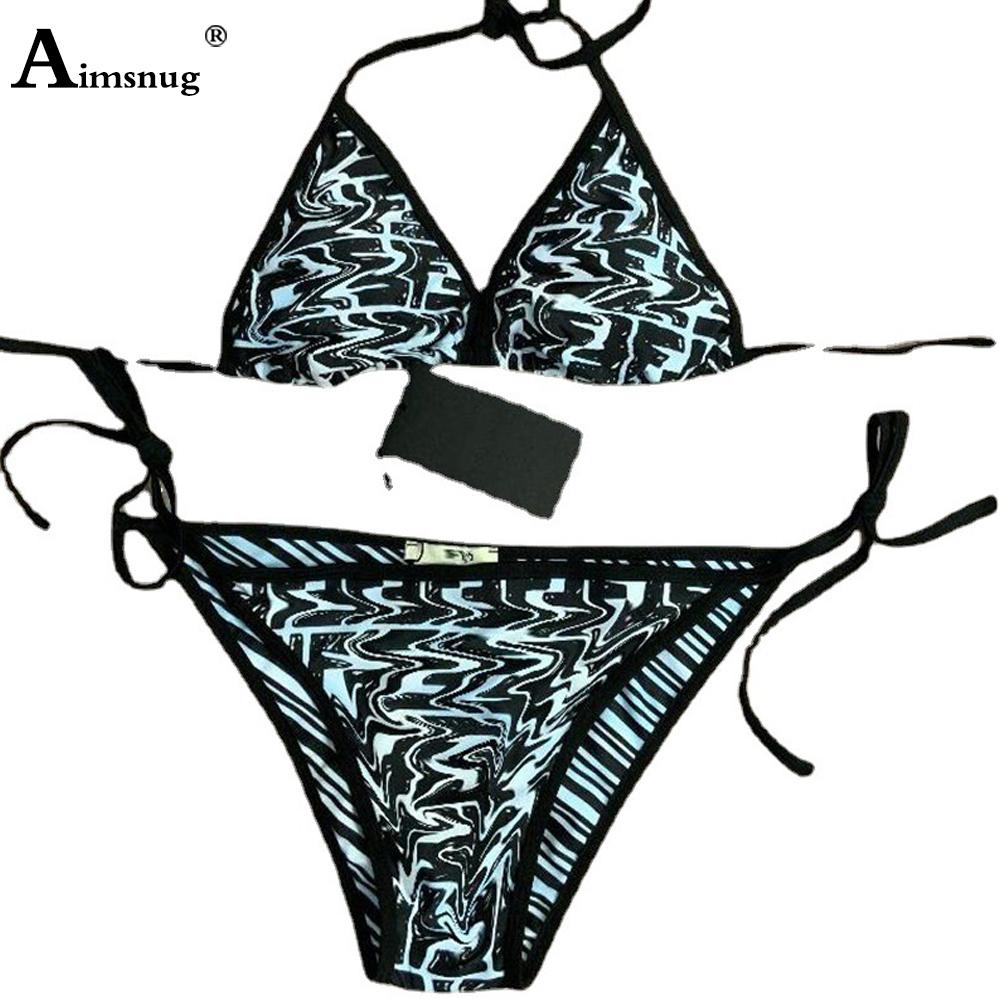 

Women Bikini Set Fashion 3D Print Two Piece Swimwear Brazillian Style 2PCS Swim Outfits Sexy Femme Push Up Bandage Swimsuit S