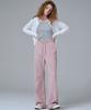Marop 2303 Knit Corduroy Flare Pants (Pink)