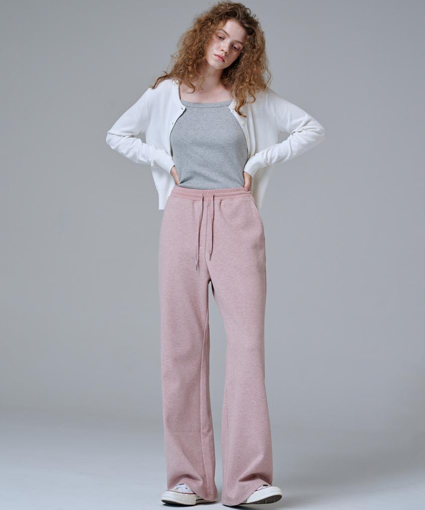 Marop 2303 Knit Corduroy Flare Pants (Pink)