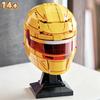 2026 Nuovo 884pz Auto da Corsa Pilota di Corsa Casco Lewis Hamilton Giallo Blocchi da Costruzione Puzzle Modello Giocattolo Per Compleanno Ornamento Regalo
