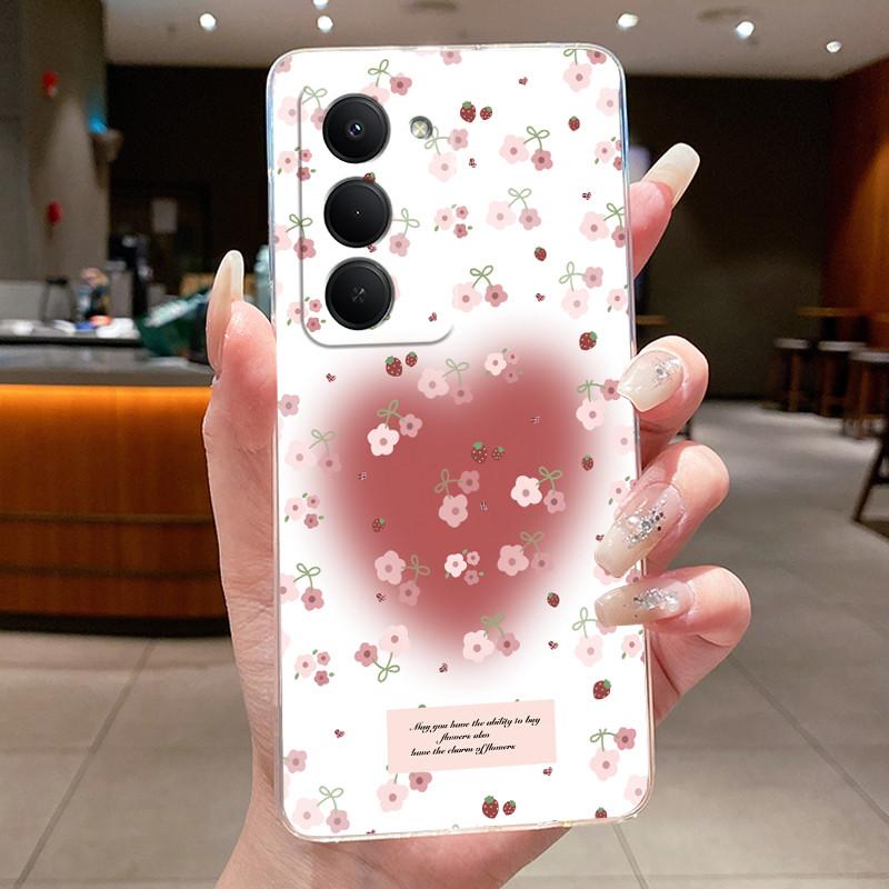 New Design For Redmi 15 5G Case Clear Luxury Fashion Butterfly Flower Pattern Soft TPU Silicone Phone Cover For Redmi15 5G Case