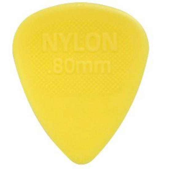

Jim Dunlop Nylon MIDI Standard Picks (12-Pack) - 0.80mm Nylon MIDI Standard Picks with Musent Custom Players Picks 443B080-YEL-12P