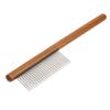 Cat and Dog Comb Remove Floating Hair Reusable Wood Pet Open Knot Comb for Pet Cats DogsC Long Sparse Teeth (for Long
