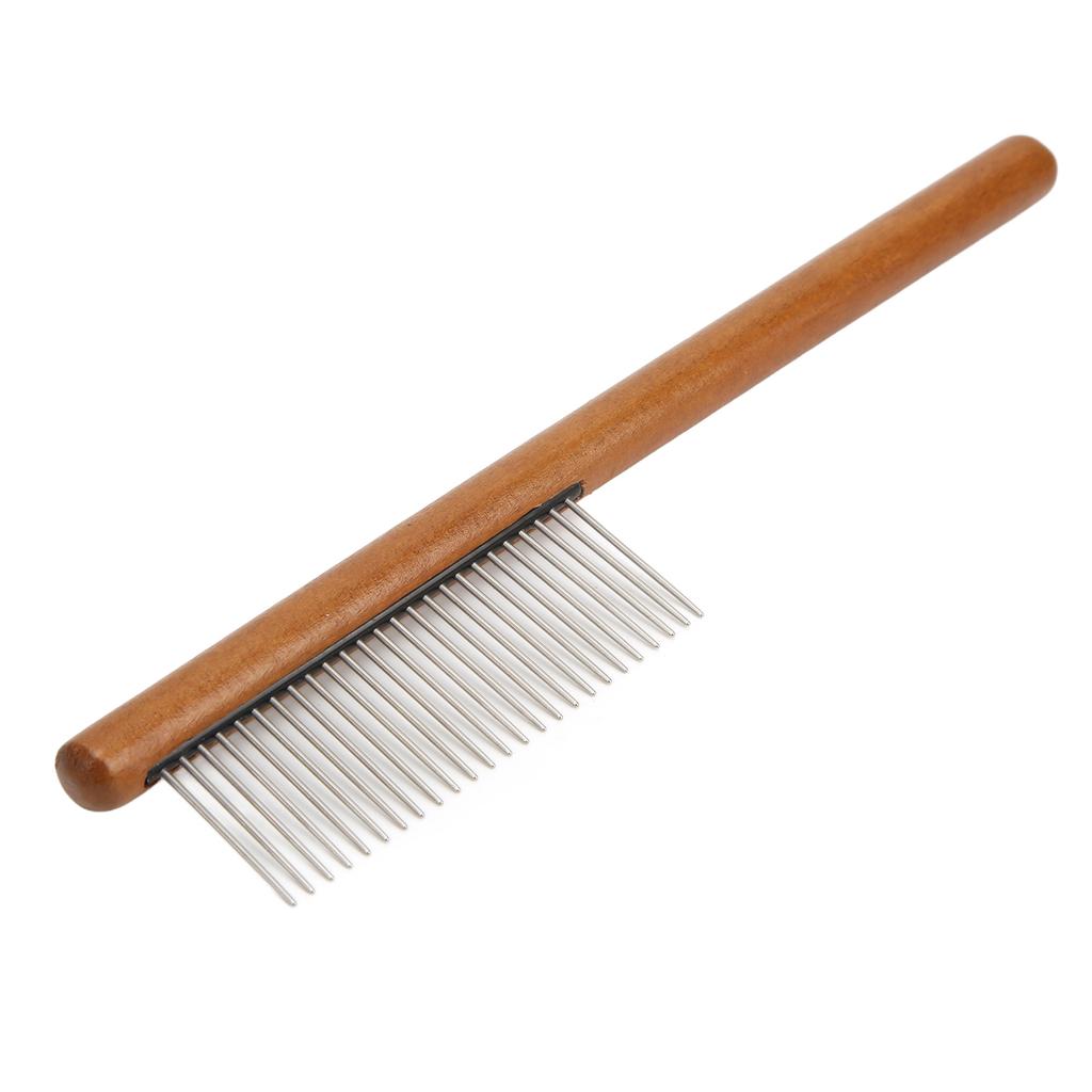 Cat and Dog Comb Remove Floating Hair Reusable Wood Pet Open Knot Comb for Pet Cats DogsC Long Sparse Teeth (for Long