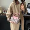 Red plaid New Year's bag women's 2025 new fashion portable messenger bag versatile casual small bag