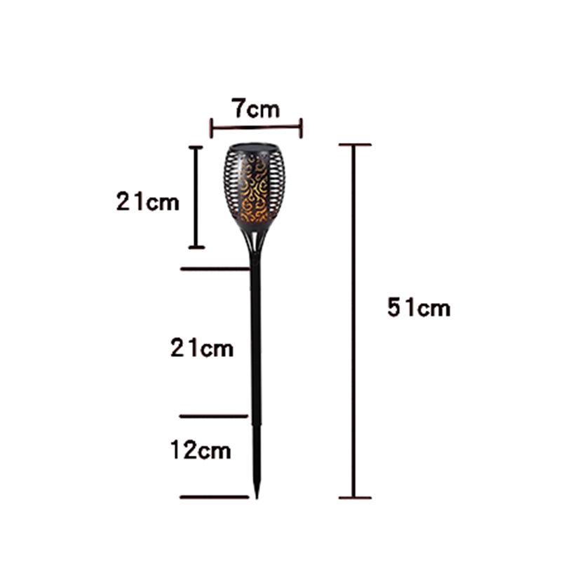 Waterproof Solar Outdoor Flame Light for Lawn, Courtyard, and Street