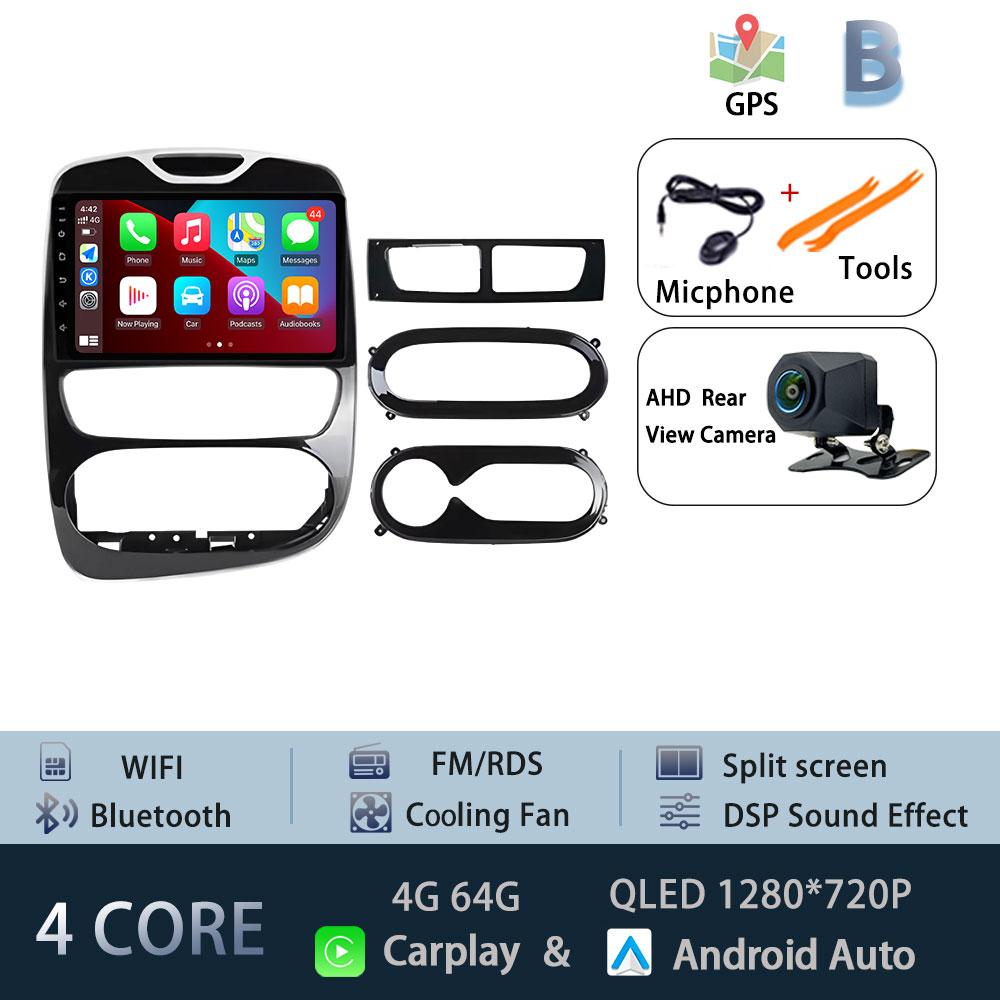 For Renault Clio 4 2012-2016 Carplay Car Radio Multimedia Video Player Android 15 Auto WIFI GPS Navigation DSP stereo BT tools