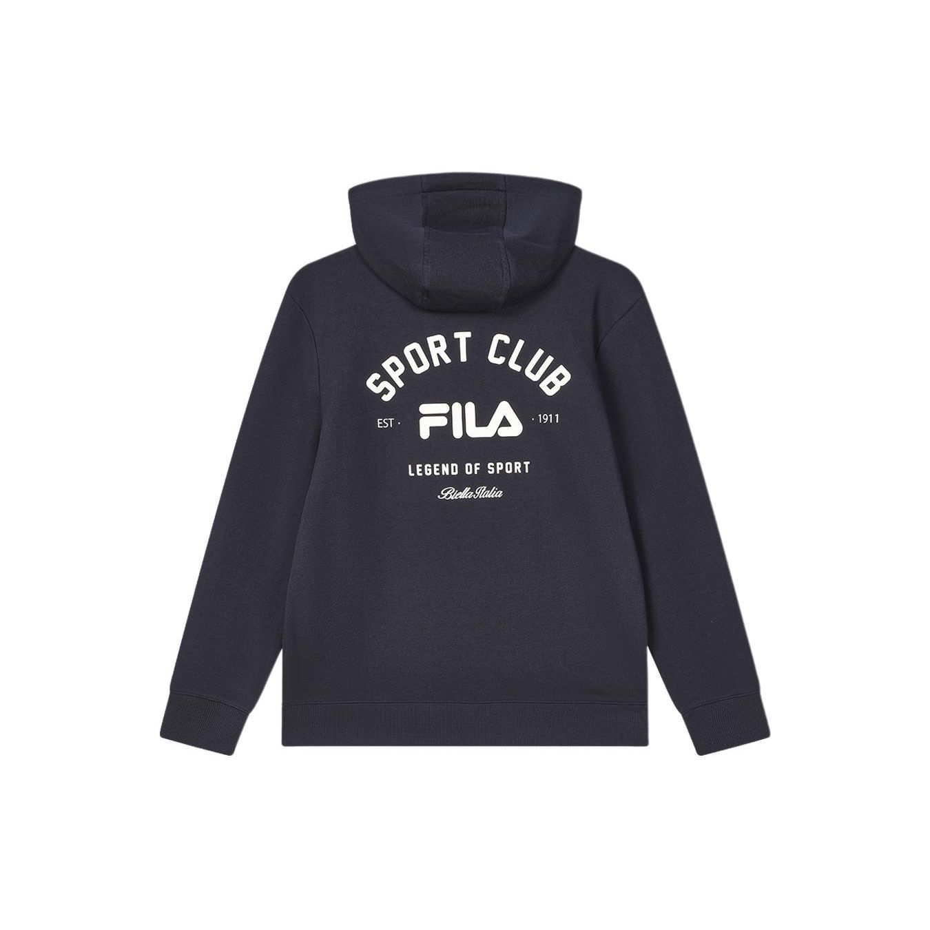 

FILA Letter And Number Print Casual Hoodie Men hoodies Legendary-Blue F11M419206F-NV M