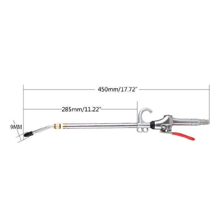 Industrial High Pressure Air Blow Guns 360 Rotate Retractable Cleaning Guns Tool