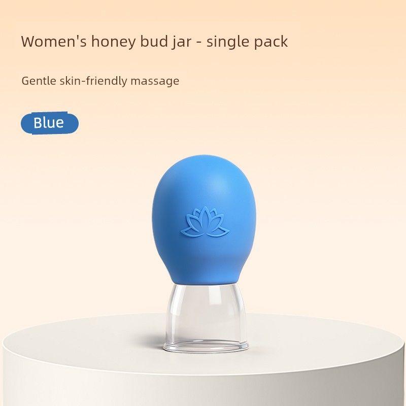 Facial Cupping Tool for Lifting, Beauty Salon Special Facial Cupping Silicone Cup for Home Use, Gua Sha Massage Meridian Vacuum Cup