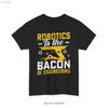 Mechanical Robot T Shirt Ai Sci Fi Tech Engineer Futuristic Nerd Vintage Stretched Breathable Soft Casual Fashion