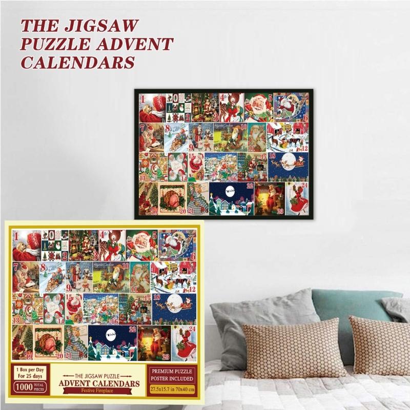 Quality Christmas Countdown Puzzle Set in Advent Calendar Perfect Birthday Thank You Gift Countdown to Christmas