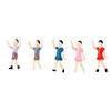 Architectural Model People DIY Crafting Sand Table Miniature Paintable Tiny Figurines for