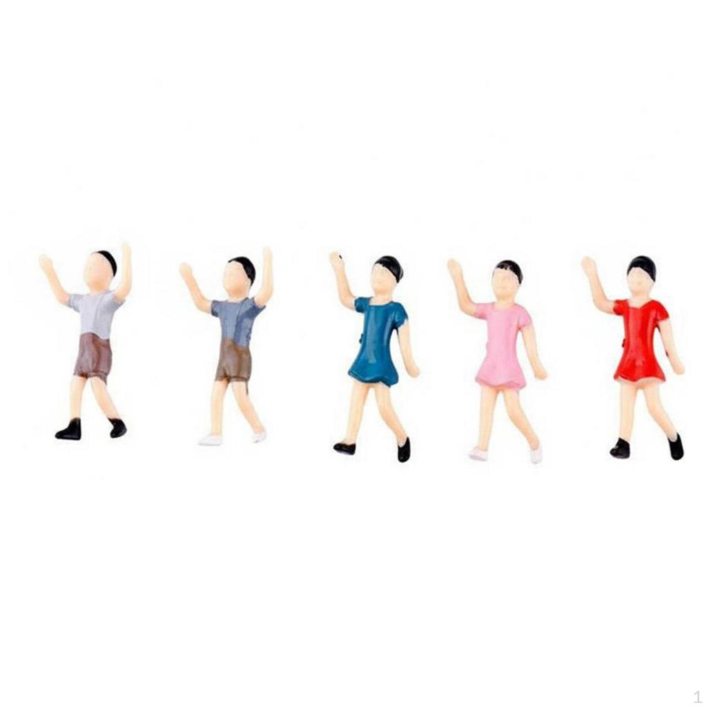 Architectural Model People DIY Crafting Sand Table Miniature Paintable Tiny Figurines for