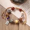 Retro Hand-woven Bracelet Tibetan Dzi Bead Bracelet Niche Design Men's and Women's Hand Rope Accessories