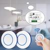 RF 433MHz Wireless Light Switch 220V 110V 10A Relay Controller Switch Mini Round Button Panel Switch For Home LED Lighting