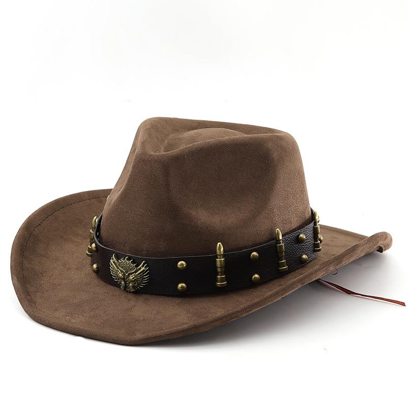 American Suede Top Hat, Western Cowboy Hat, Jazz Hat, Felt Hat, Woolen Hat, Men and Women