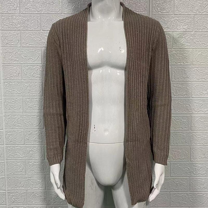 Men's Sweater 2026 Fashion Sweater Long Sleeve Oversized Cardigan Knitted Sweater