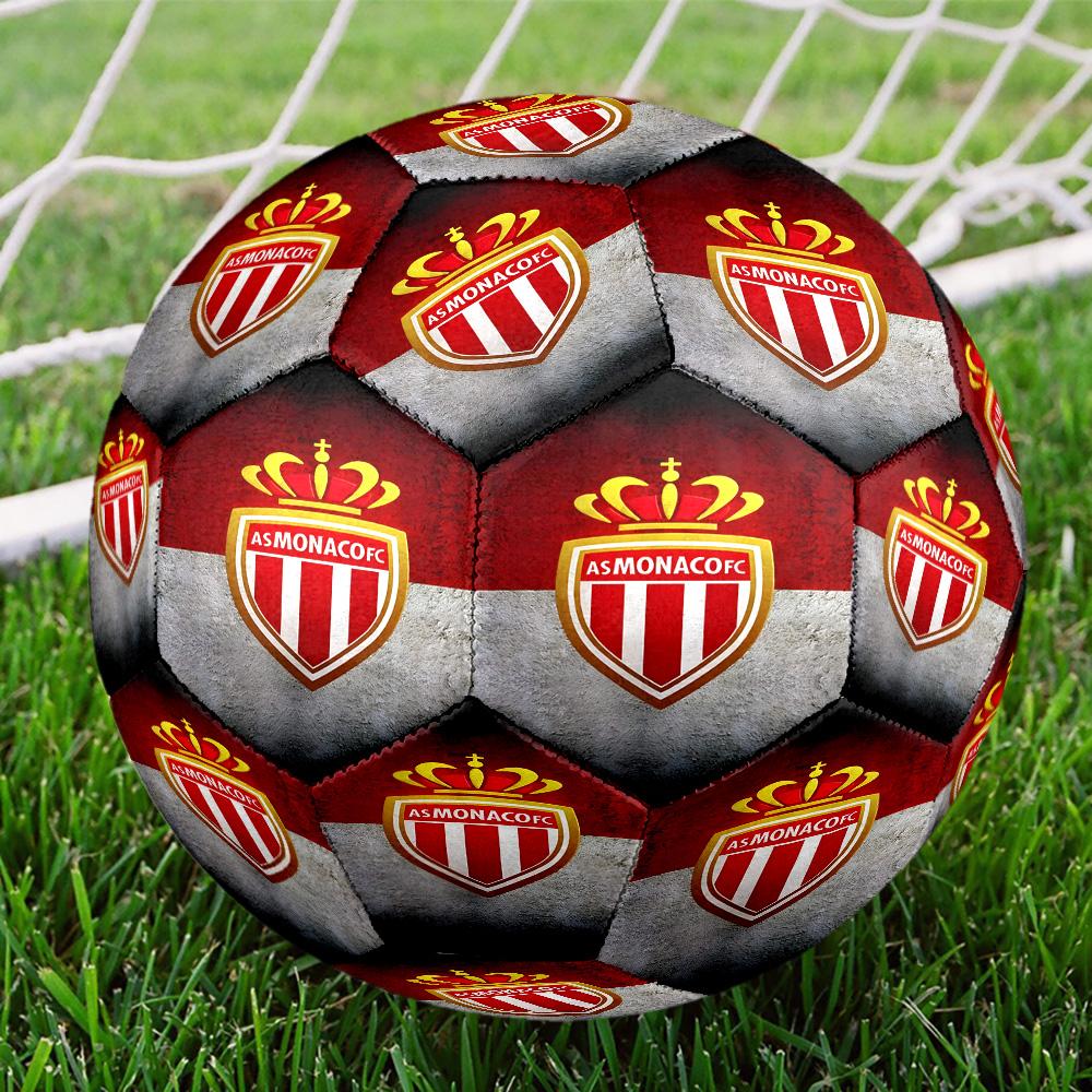 Monaco Football club Printed Size 5 Soccer Balls, High-Quality, Anti-Slip, Protective Football, A Unique Gift , Birthdays, Christmas Gifts