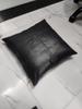 Genuine Lambskin Leather Cushion Cover Leather Pillow Case, Inches Dark Grey, Plain Square Leather DECORATIVE Throw Pillow Case ALL SIZE