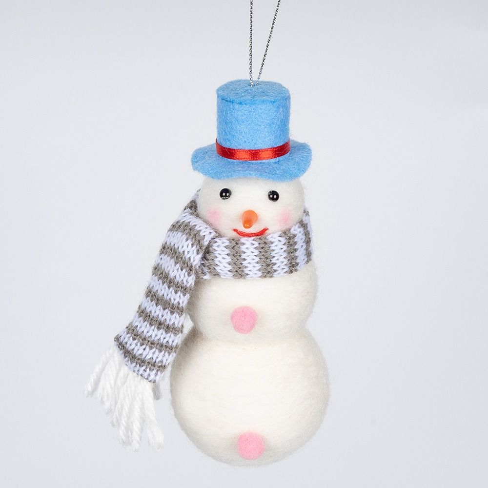 Handmade Snowman Hanging Ornaments Felt Fabric Snowman Snowman Christmas Decoration  New Year Gifts
