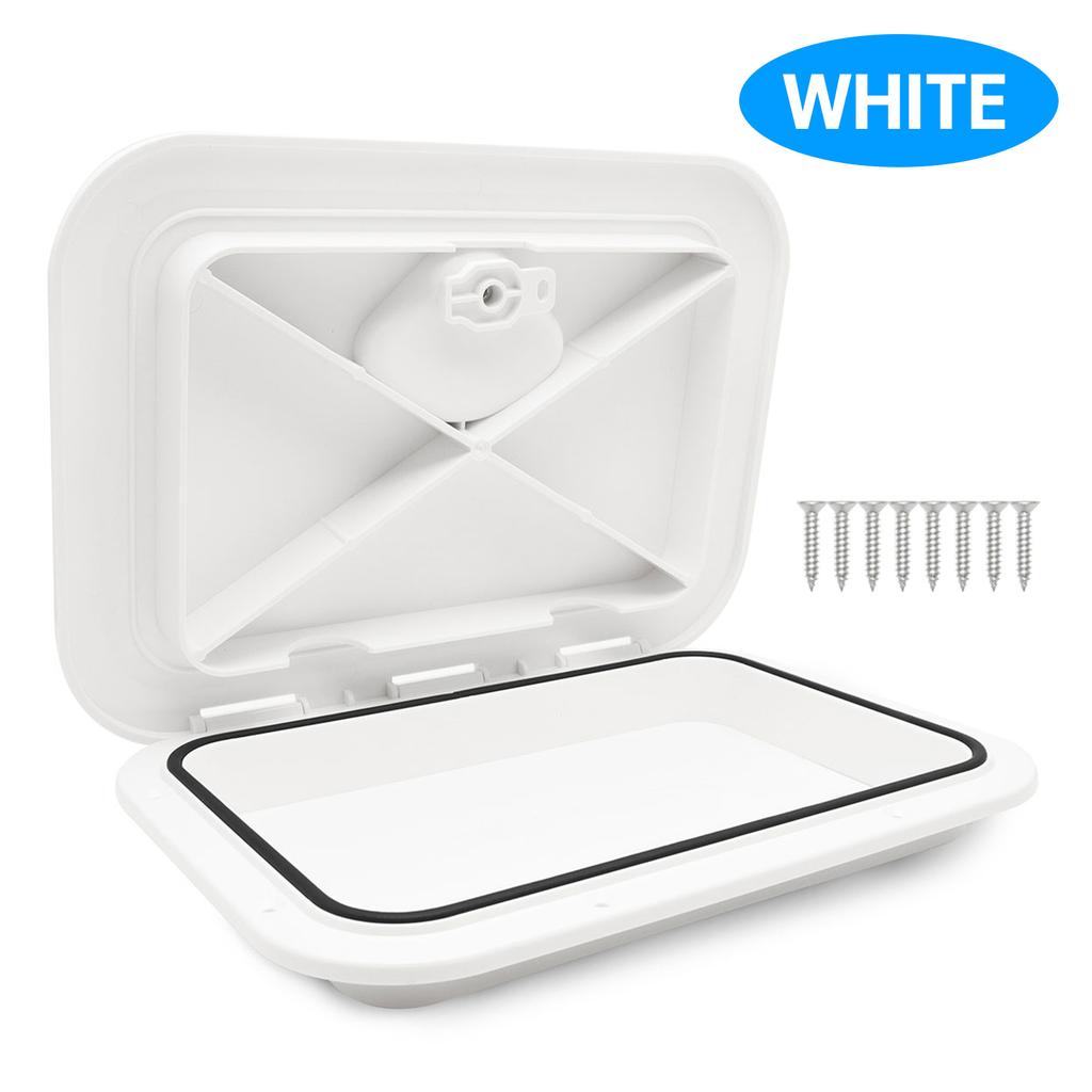 270x375mm Marine Deck Access Hatch Cover ABS Waterproof Push Out Opening Portlight For Boat Yacht RV 11 Inch Inspection Cover