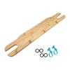 Repose-pieds en bois naturel pour chaise haute de bébé Accessoire de chaise à manger pour tout-petit Confortable Facile à installer Réglable