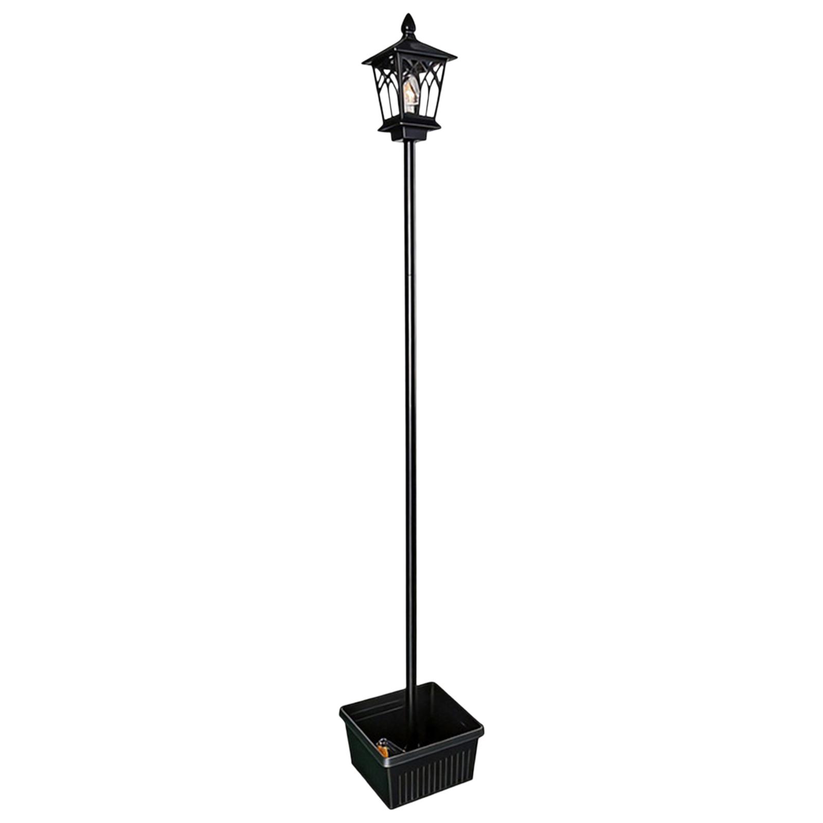 68.5 Inch Solar Lamp Post with Planter Outdoor Lamp Post Light Waterproof Garden Pole Light for Patio Backyard Porch Decoration