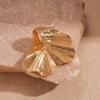 Vintage Geometric Metal Floral Open Ring – European & American Style Index Finger Jewelry