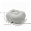 Inflatable Footrest Cushion Portable Travel with Air Inflation Opening Compact
