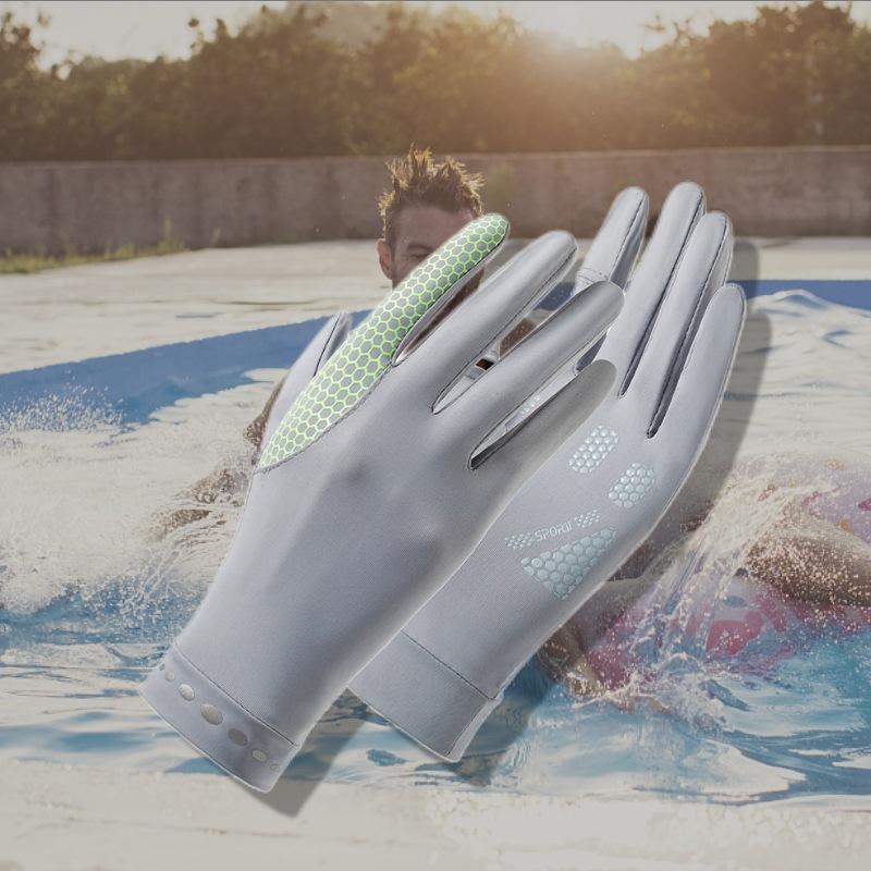 Flip Touch Screen Sun Protection Gloves Women's Outdoor Sports Ice Cool Thin Driving