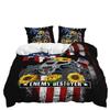 Three-Piece Sunflower Series Cat And Dog Animal Quilt Set Two-Piece Bedding Set