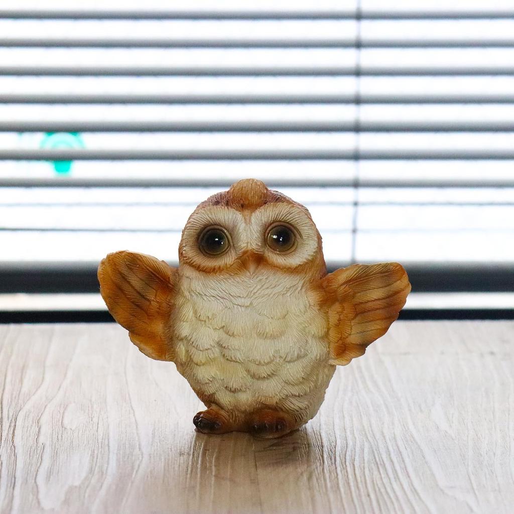 Castle Enterprise S Small Brown Owl with Set of God of Learning In For Commercial Feathers, 8.5cm Long, 10. "No Hardship" - Europe. Use.